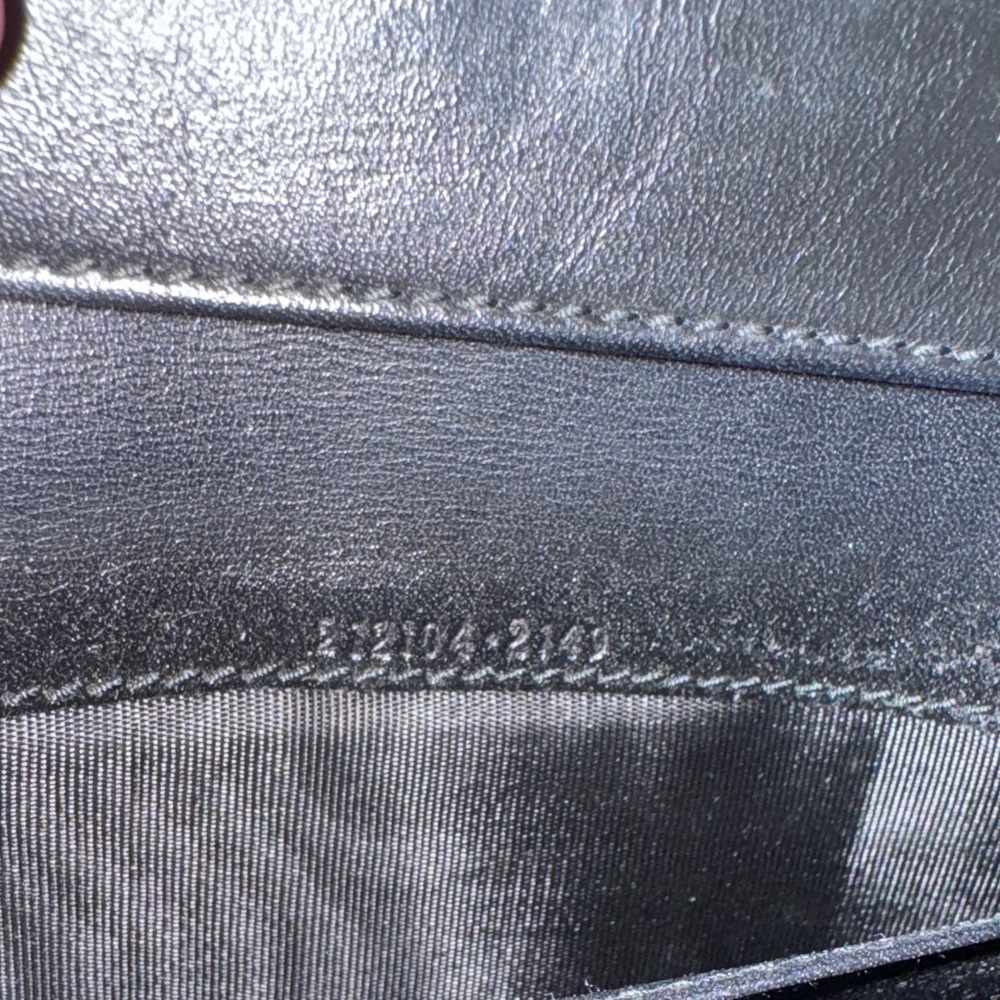 Authentic Gucci Black Embossed Wallet with box and Silver hardware!!! - Picture 2 of 14